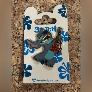 Disney Stitch Jamming Guitar Disneyland Paris Lilo & Stitch Pin